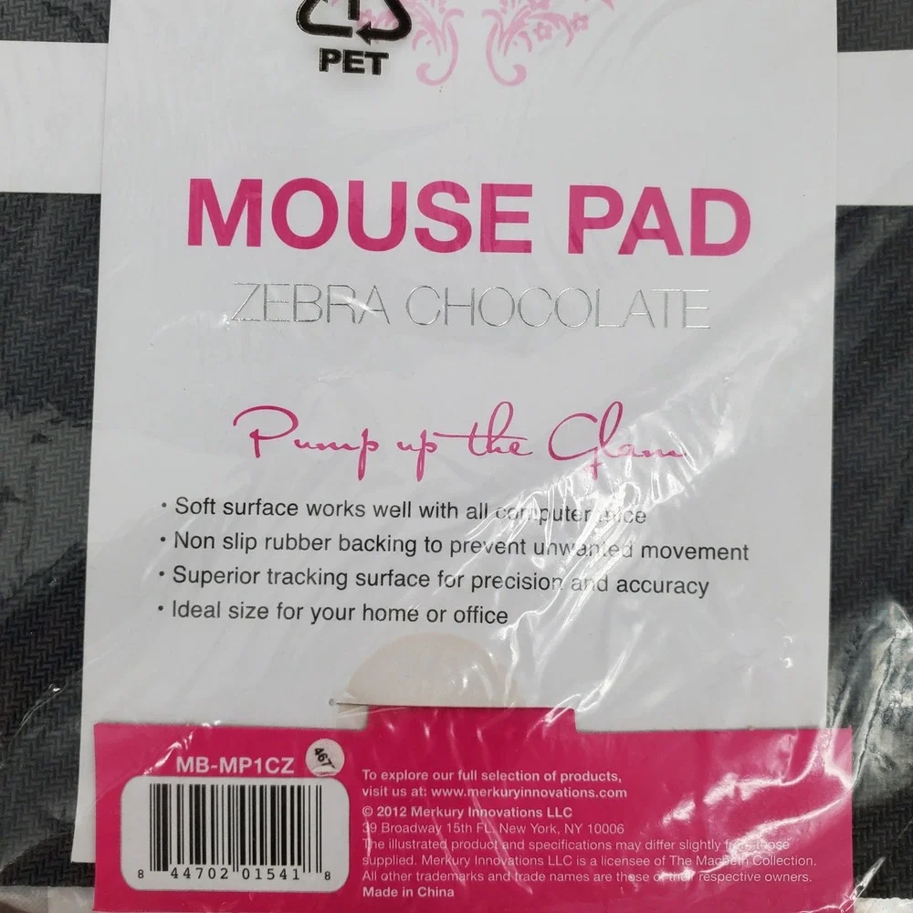 Fashionation Macbeth Collection Zebra Chocolate Mouse Pad 2 Pk Margaret Josephs